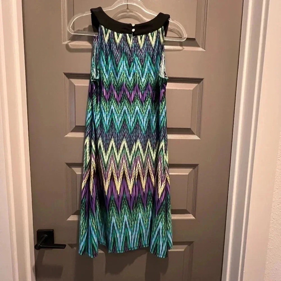 Studio Works Multicolor Print Sleeveless Dress Size M - Picture 1 of 14